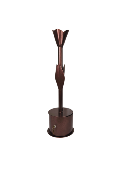 Single Lily Smoking Receptacle for outdoor use